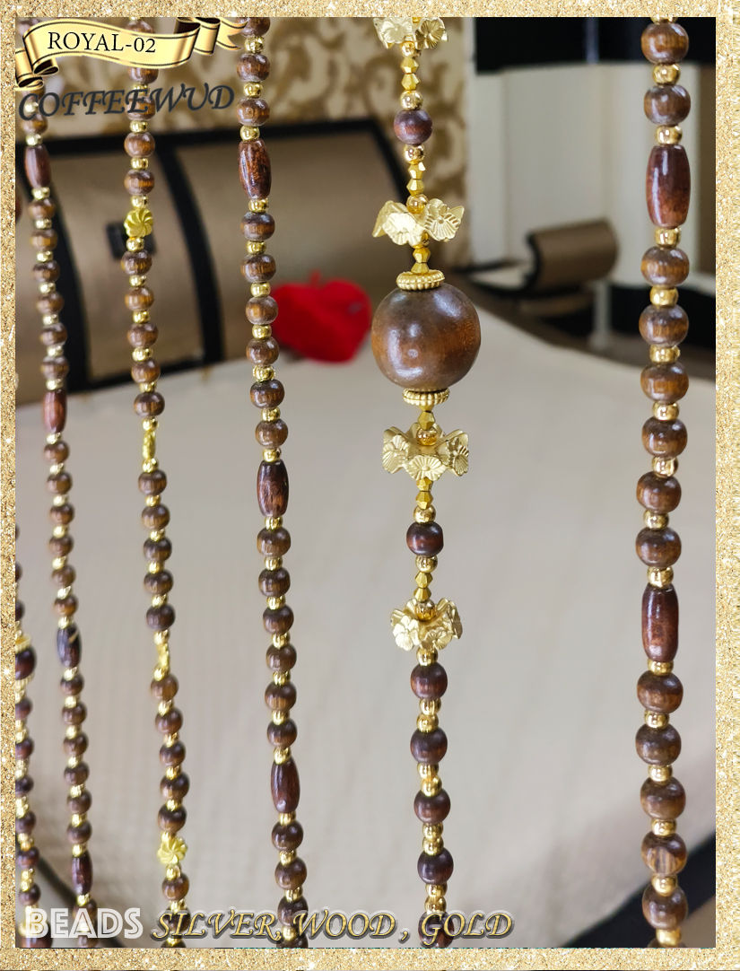 Thumbnail: ROYAL-02 Wooden Beaded DoorCurtain