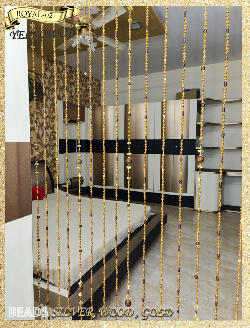 Thumbnail: ROYAL-02 Wooden Beaded DoorCurtain