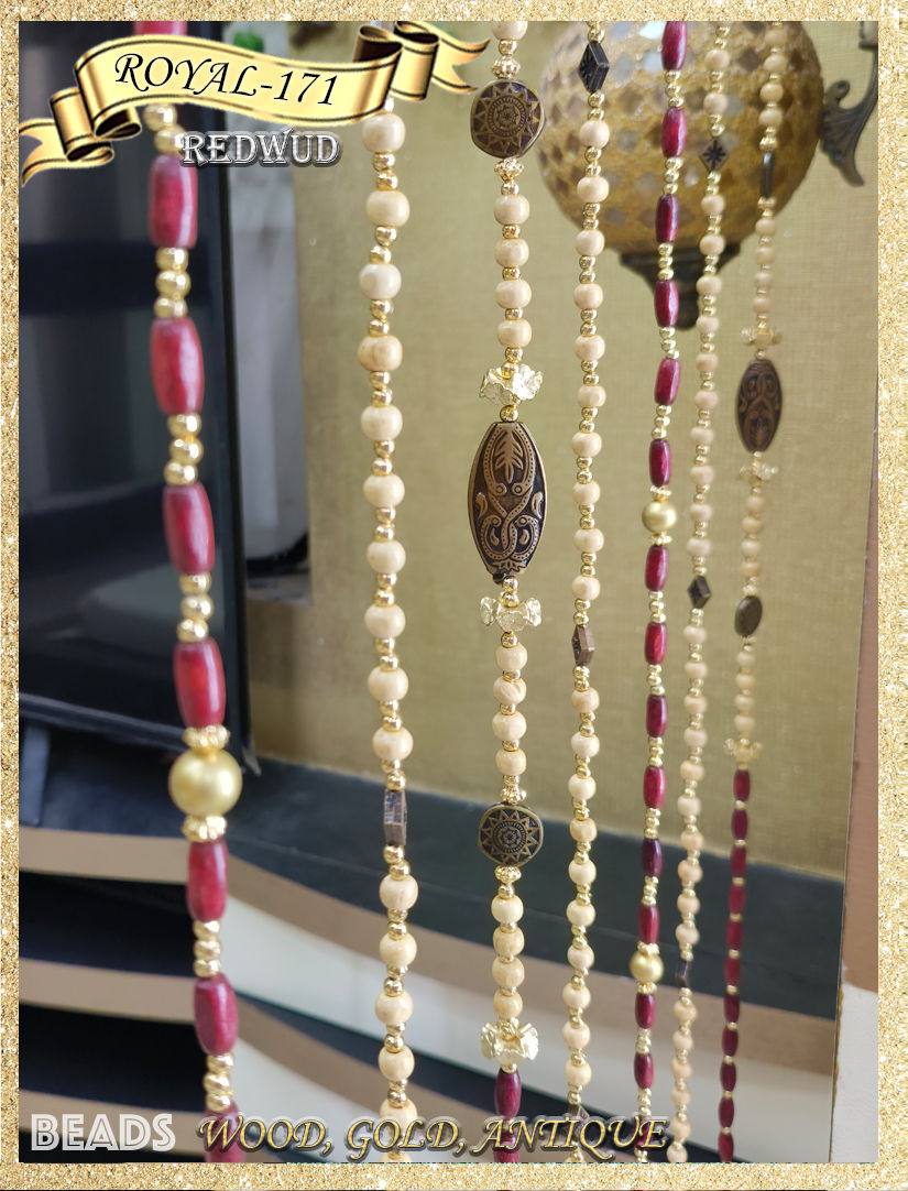 Thumbnail: ROYAL-171 Wooden Antique Beaded DoorCurtain