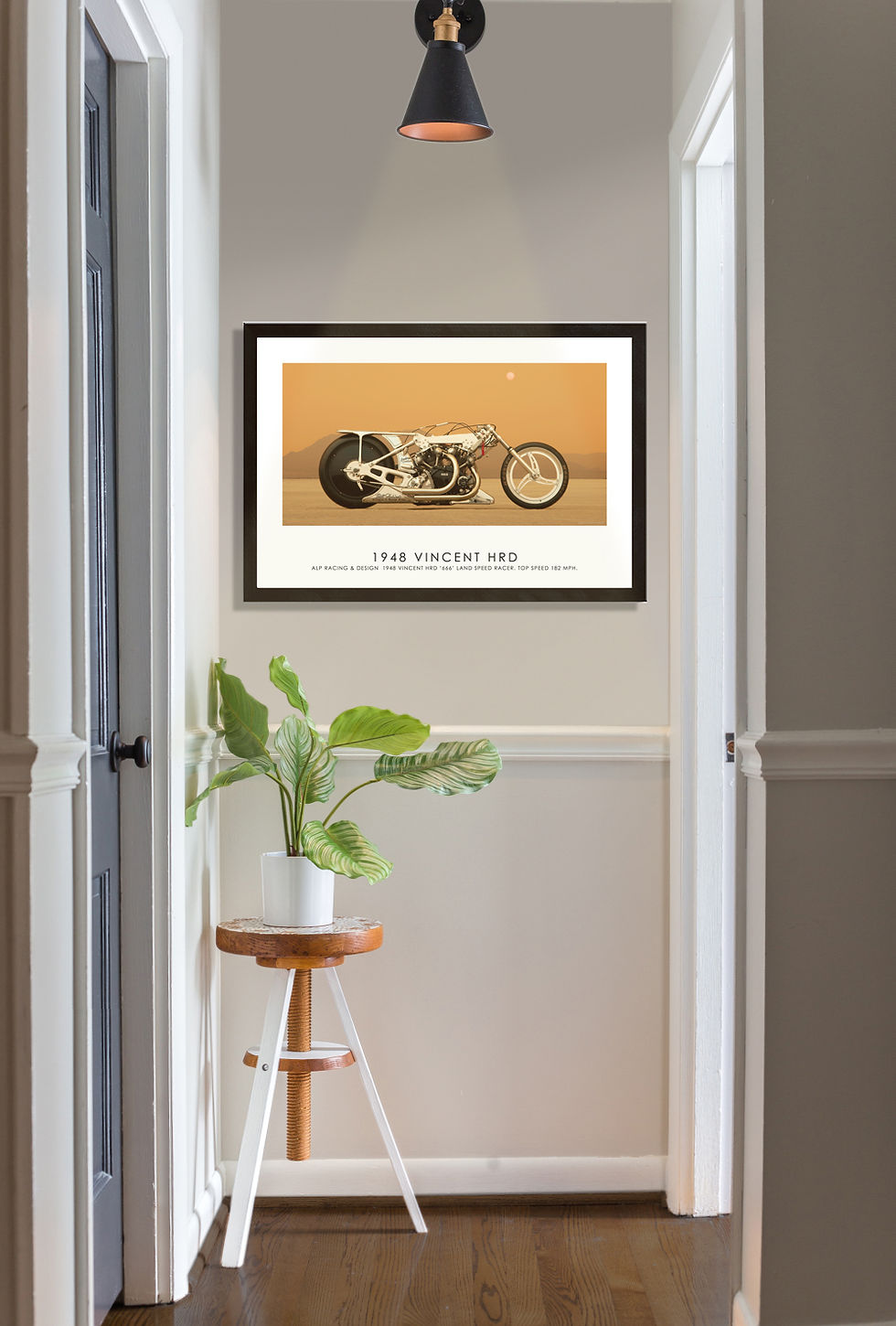 Thumbnail: 1948 Vincent HRD  ( Side A)  30"x 20" Print.