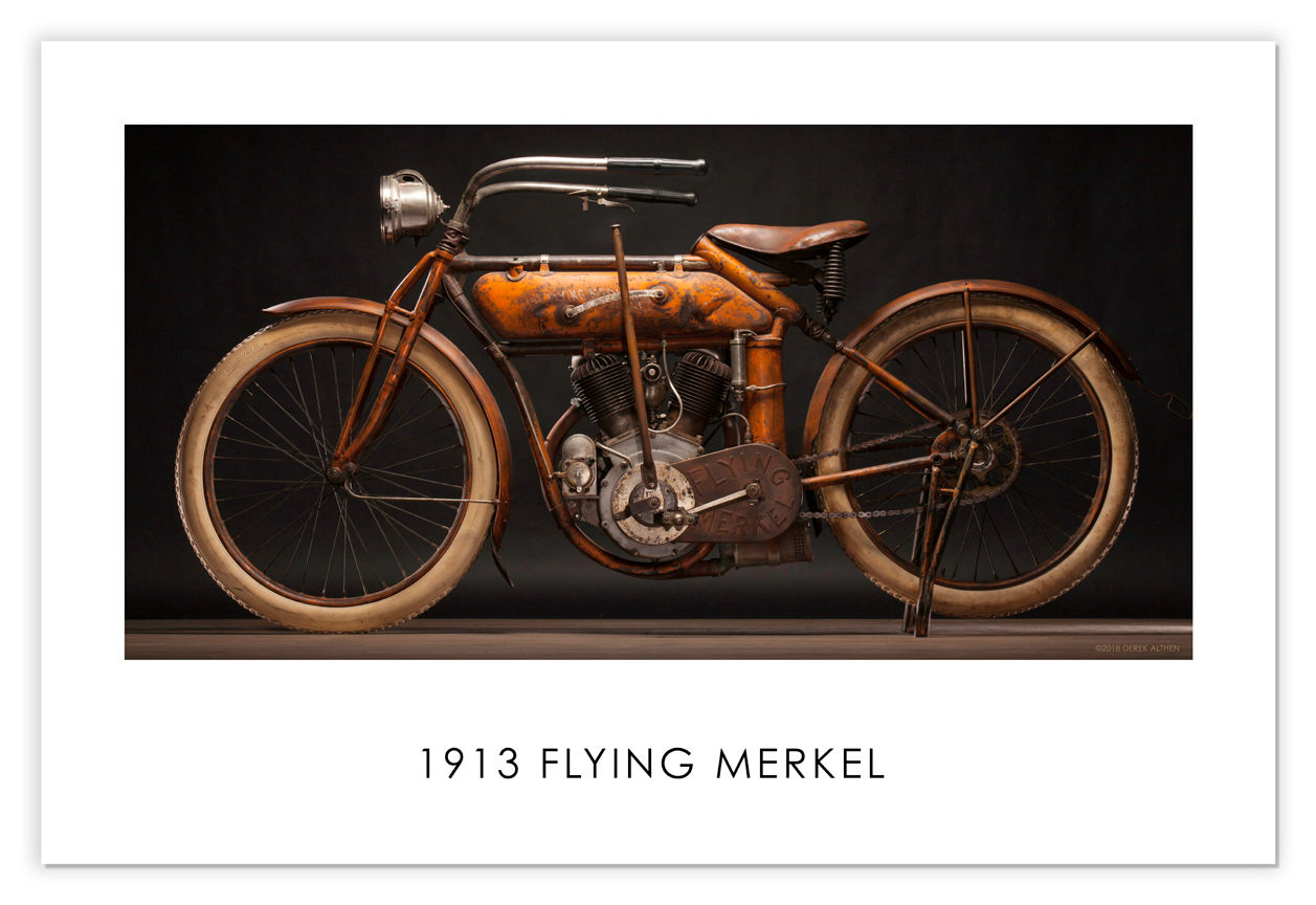 1913 Flying Merkel 30"x 20" Archival Print.