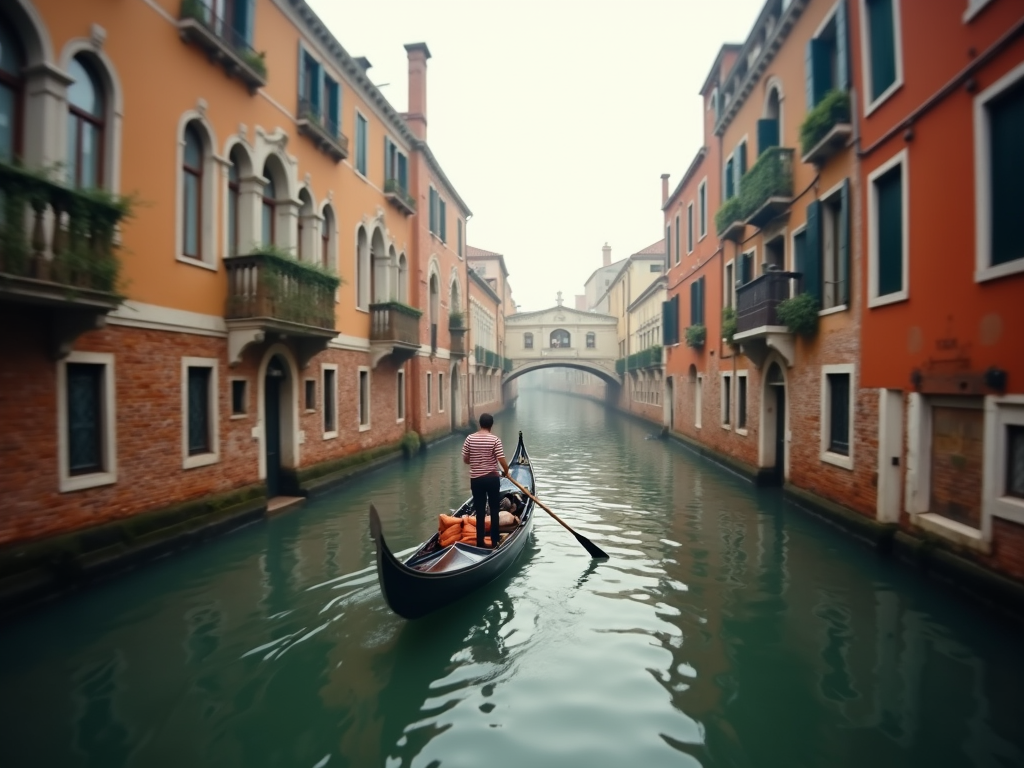 A colorful gondola experience through the magical waterways and canals of Venice.
