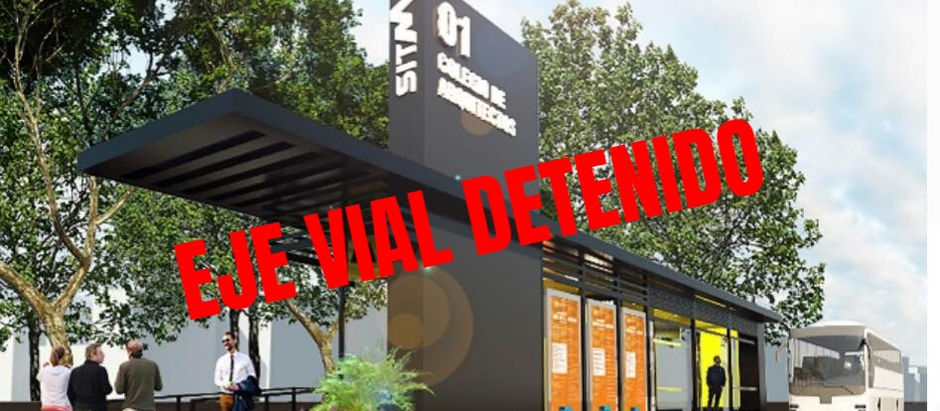 Eje Vial en López Mateos Detenido