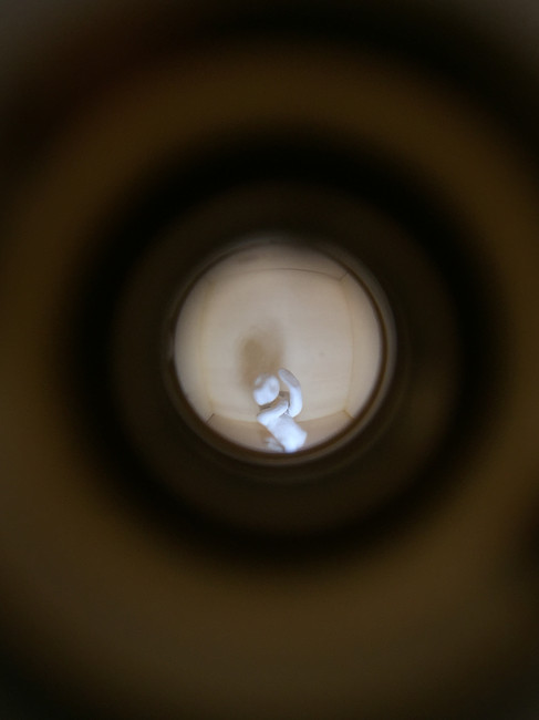 Scared figure