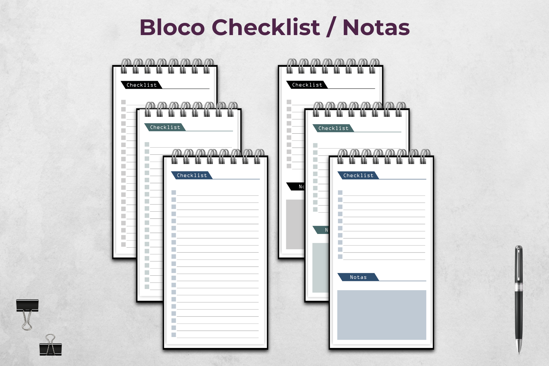 Blocos Checklist - 11x21