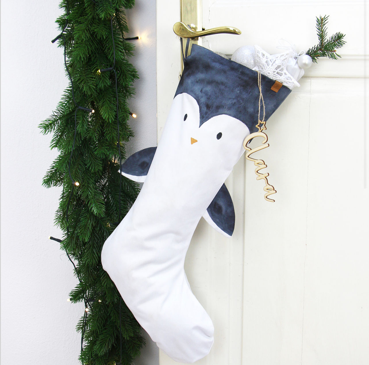 Nikolaus / Weihnachtsstiefel XXL Pinguin