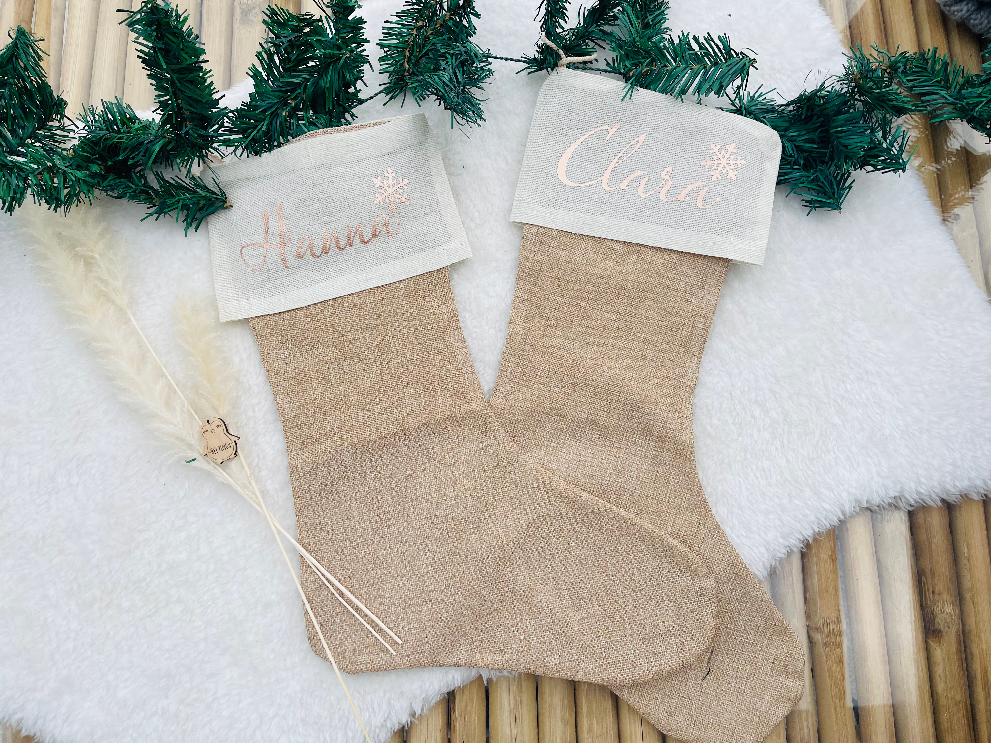 Jute Nikolaus / Weihnachtsstrumpf