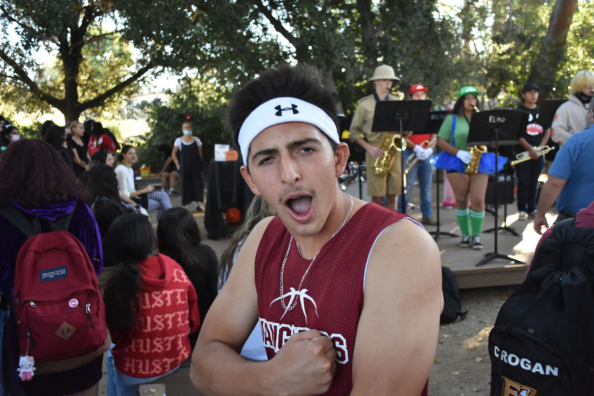 My Friend Aaron Ceniceros With The Gun Show, This is my favorite picture because there is a ton going on with his