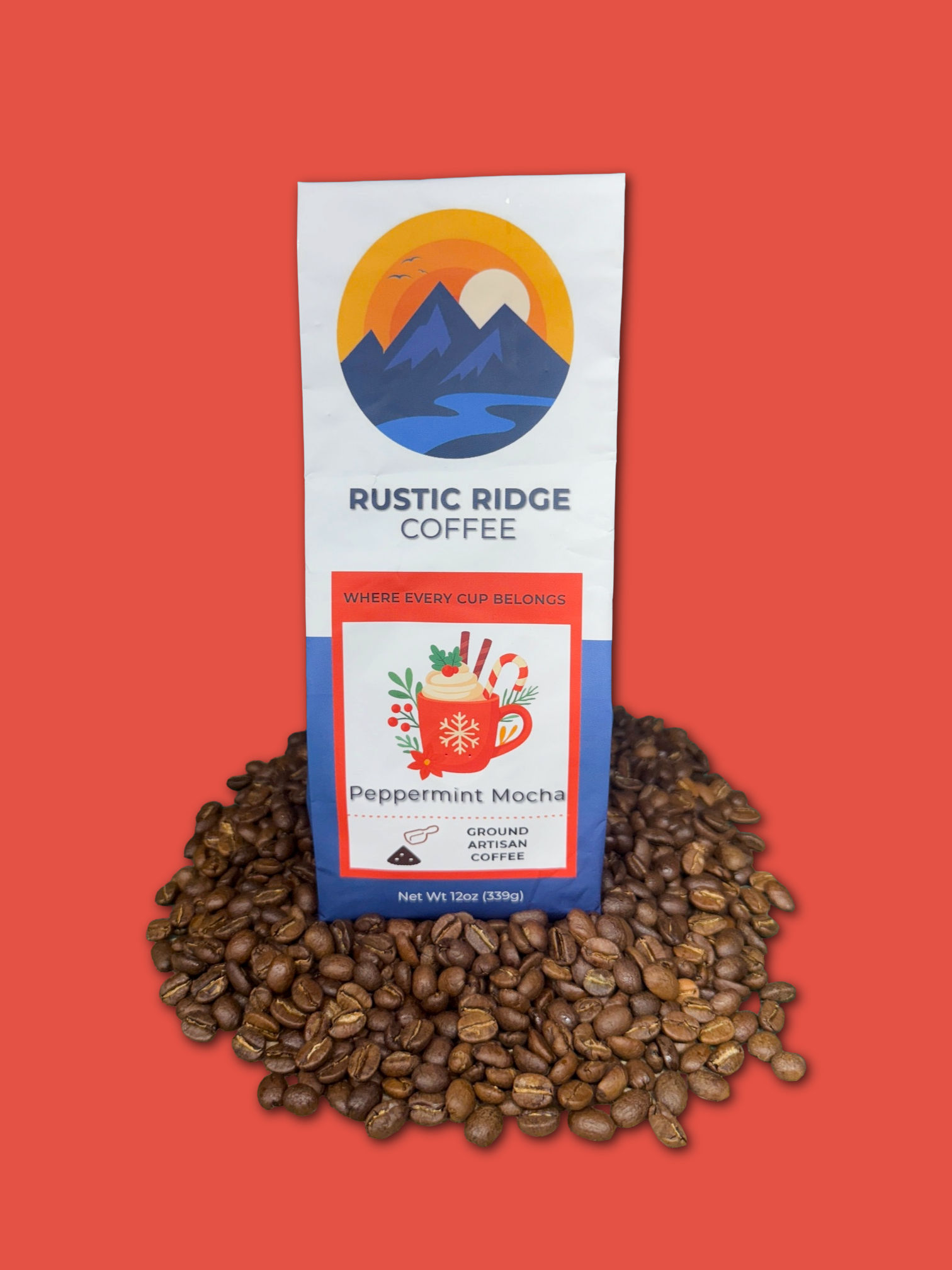 Peppermint Mocha - 12oz Ground Coffee