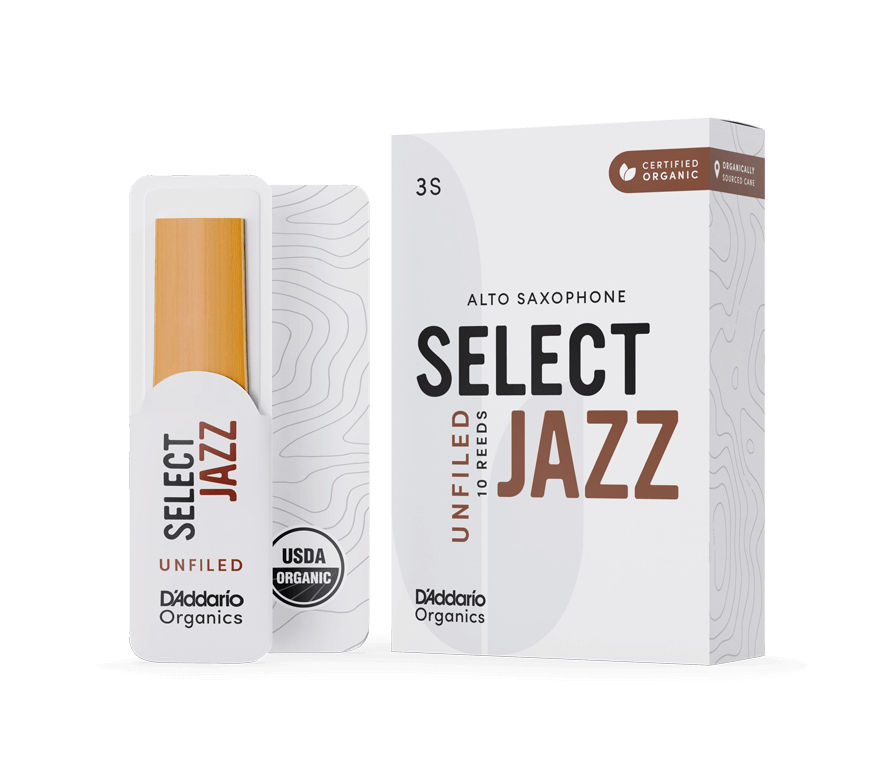 Thumbnail: D'addario Organic Select Jazz Unfiled Alto Saxophone Reeds