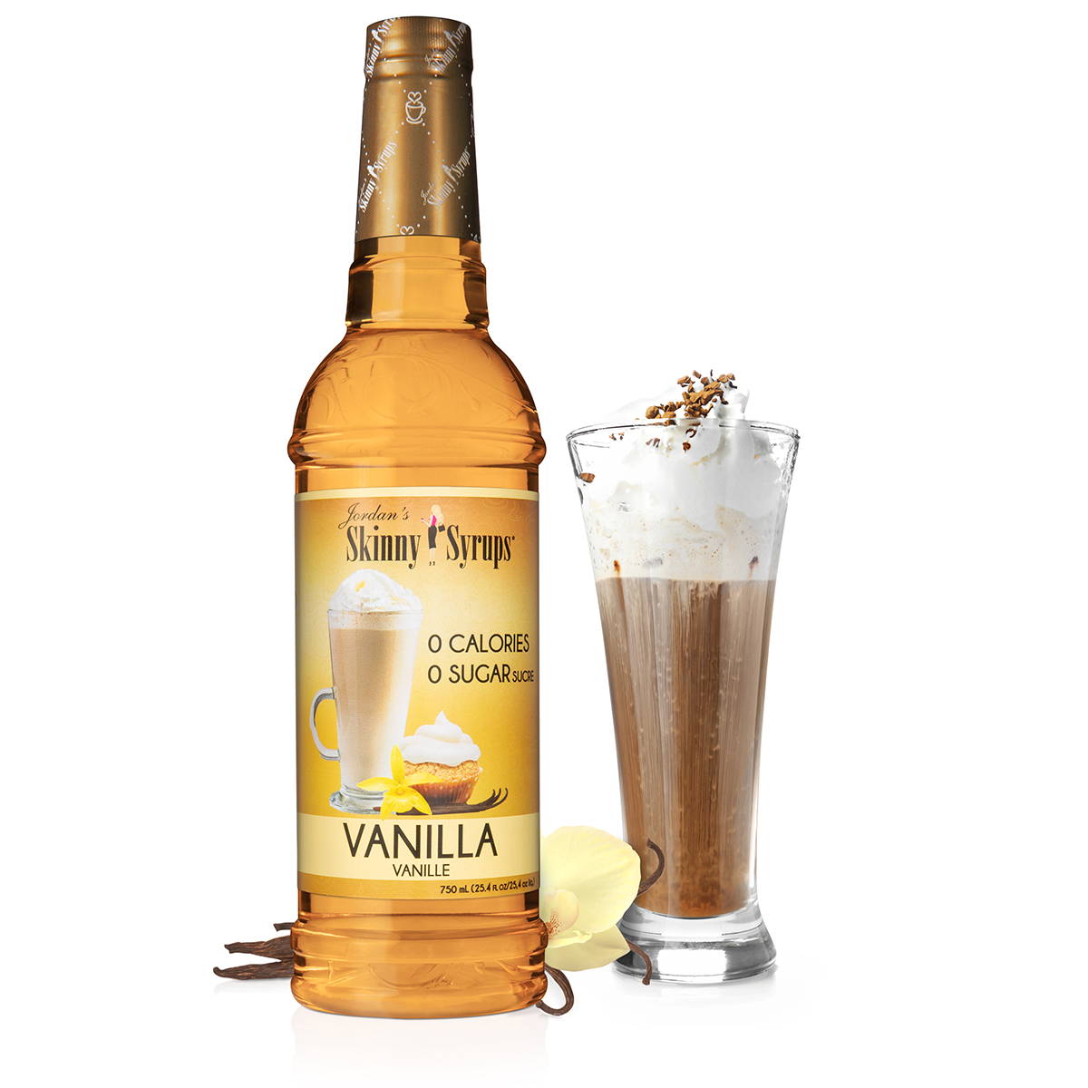 Jordan's Skinny Mixes Sugar Free  Vanilla Syrup 750 ML