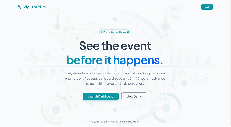 "VigilantRPM" – Predictive Remote Patient Monitoring