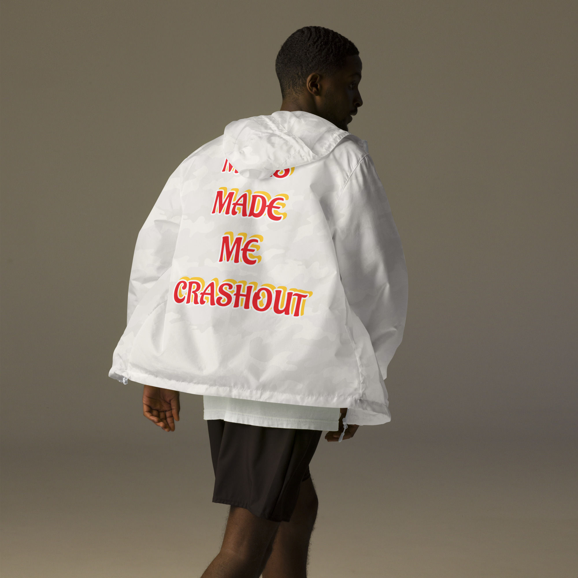 MARS MADE ME CRASHOUT Unisex lightweight zip up windbreaker