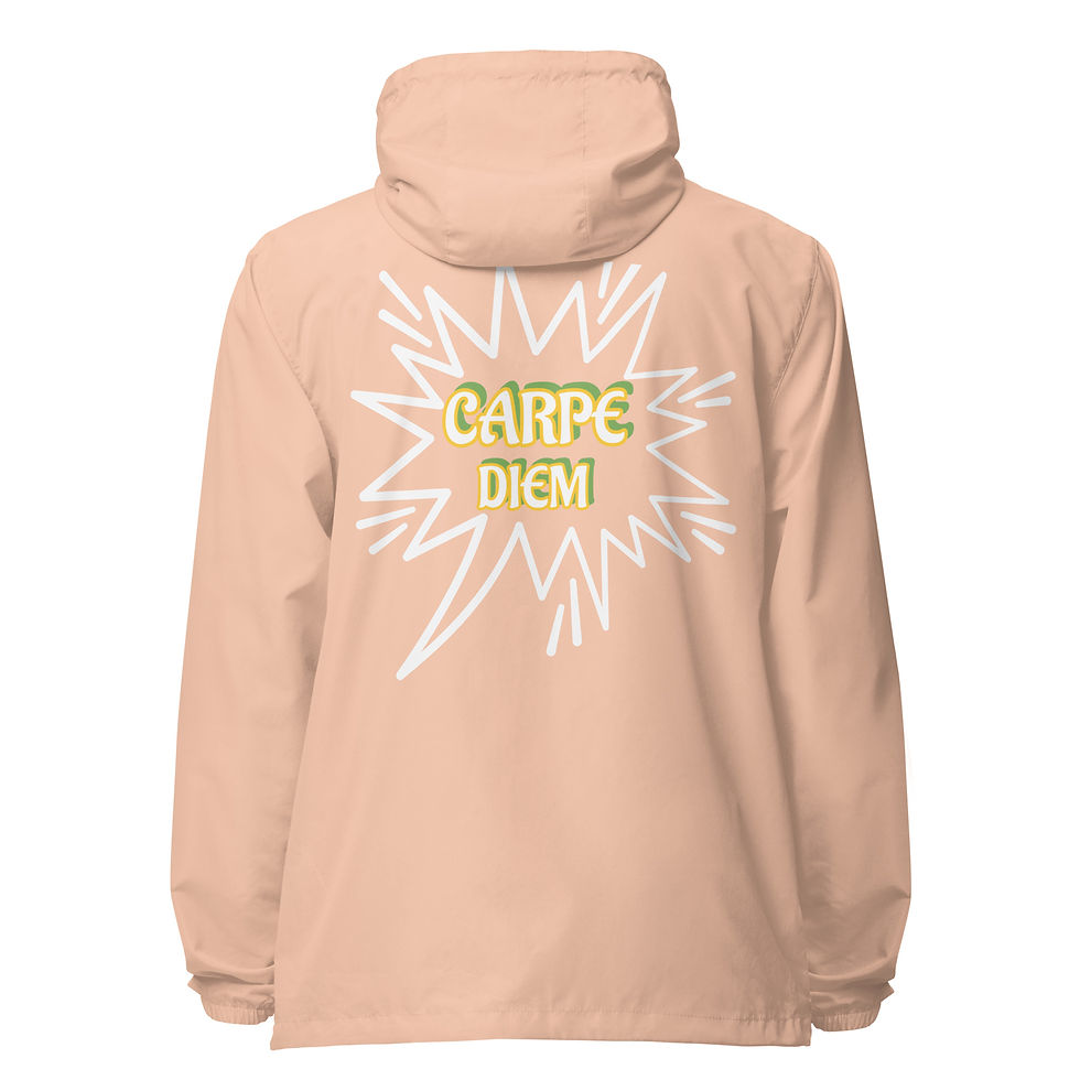Thumbnail: CARPE DIEM Unisex lightweight zip up windbreaker