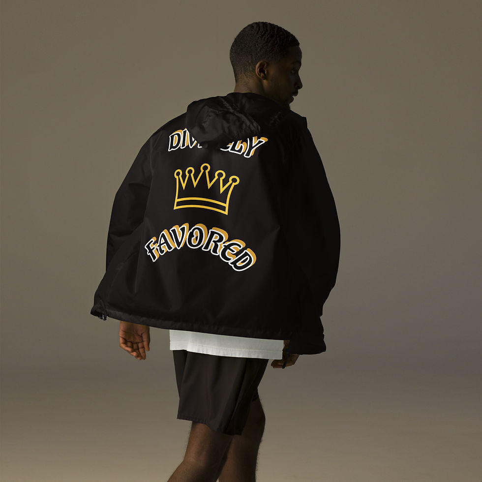 DIVINELY FAVORED Unisex lightweight zip up windbreaker