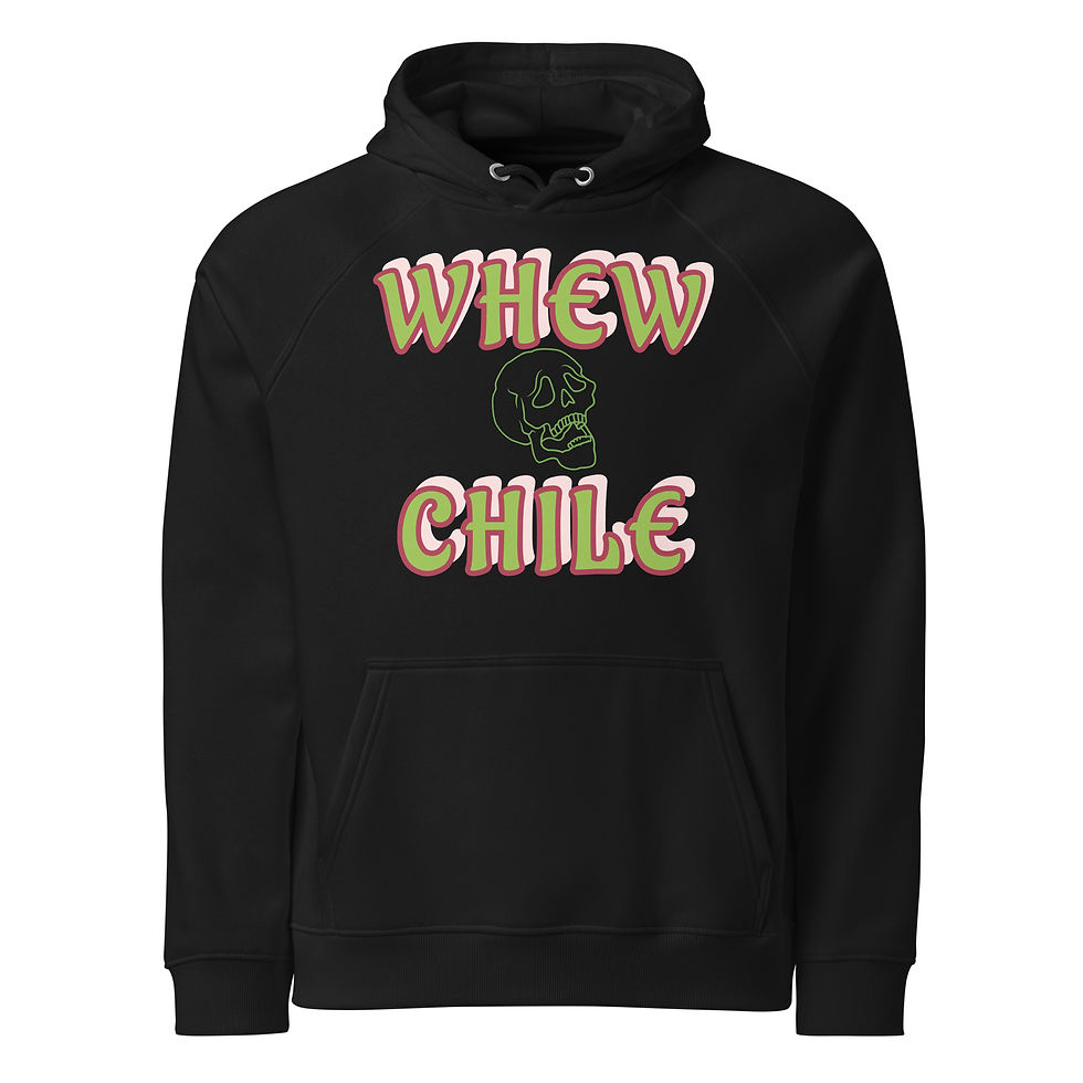 Whew Chile Unisex eco raglan hoodie