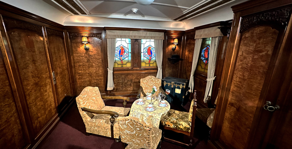 Deluxe Cabin in Hikawa Maru.Hikawa Maru berthed Yokohama. The ship is a museum nowadays.