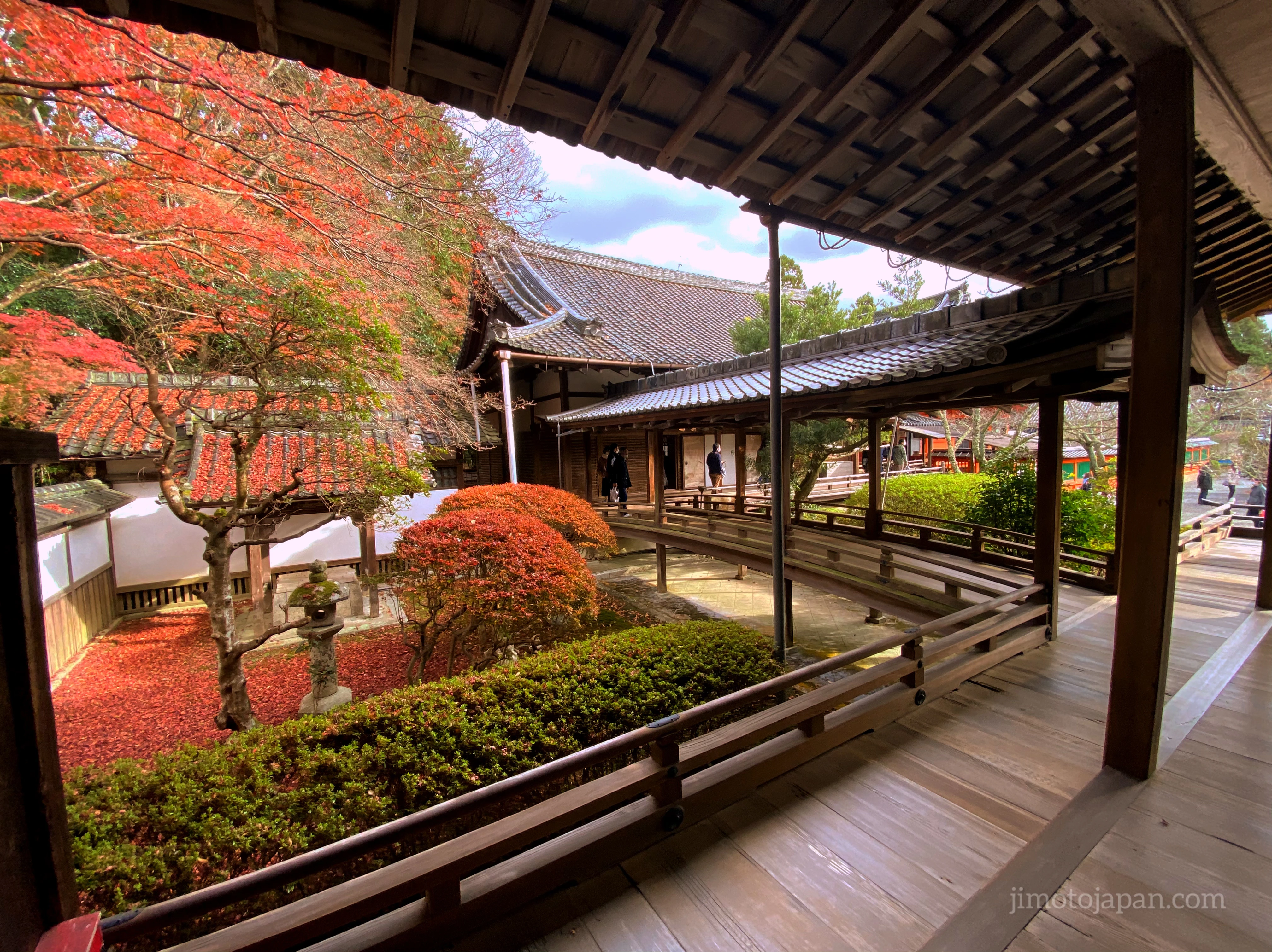 Bishamon Temple in Kyoto, Japan. Autumn.