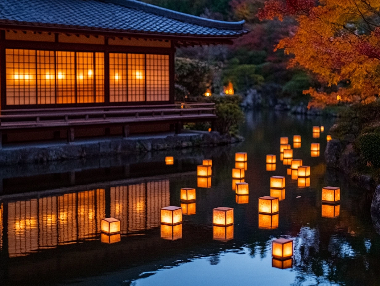 autumn illumination in Japan