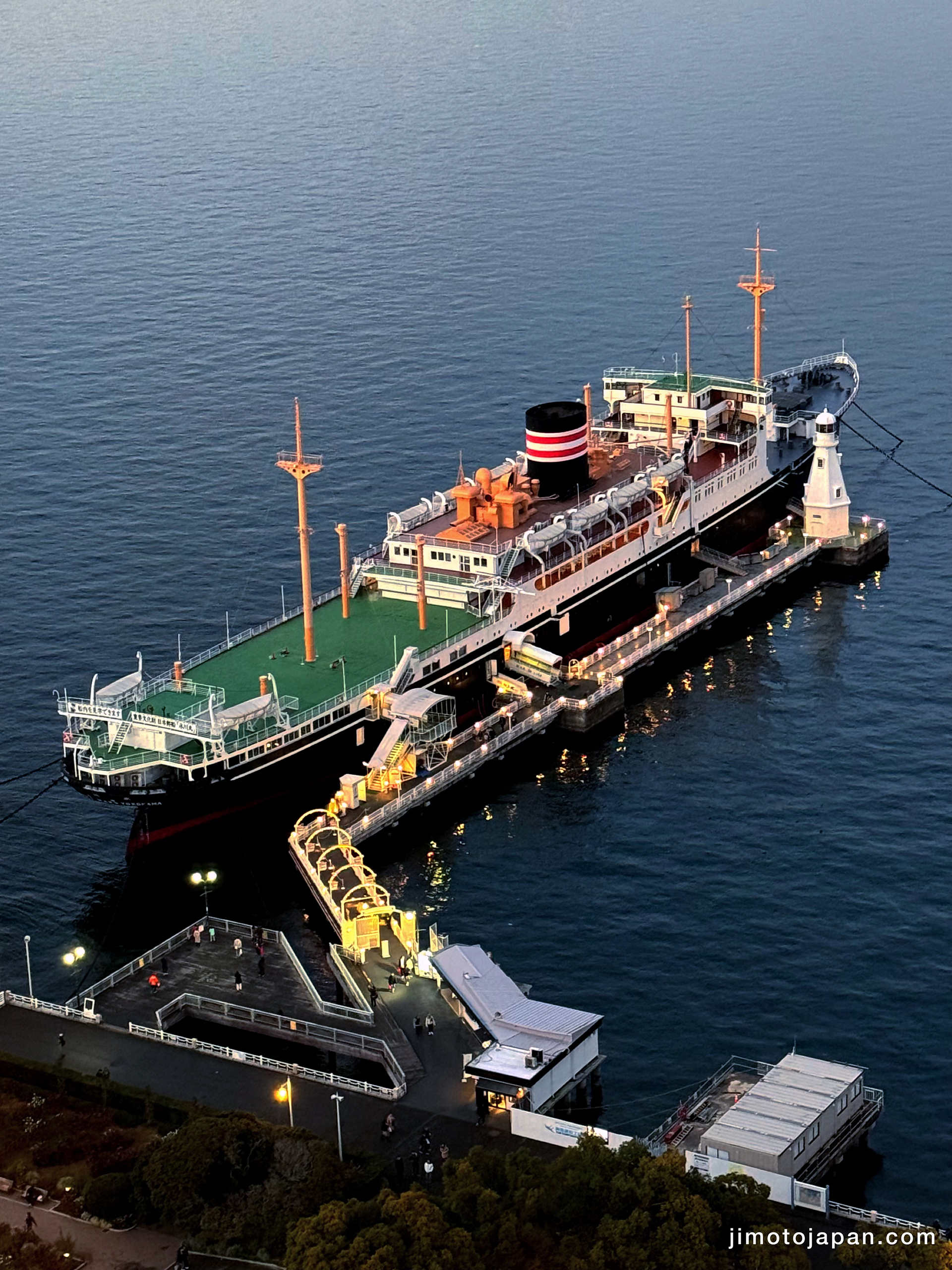Hikawa Maru view from Yokohama Marine Tower