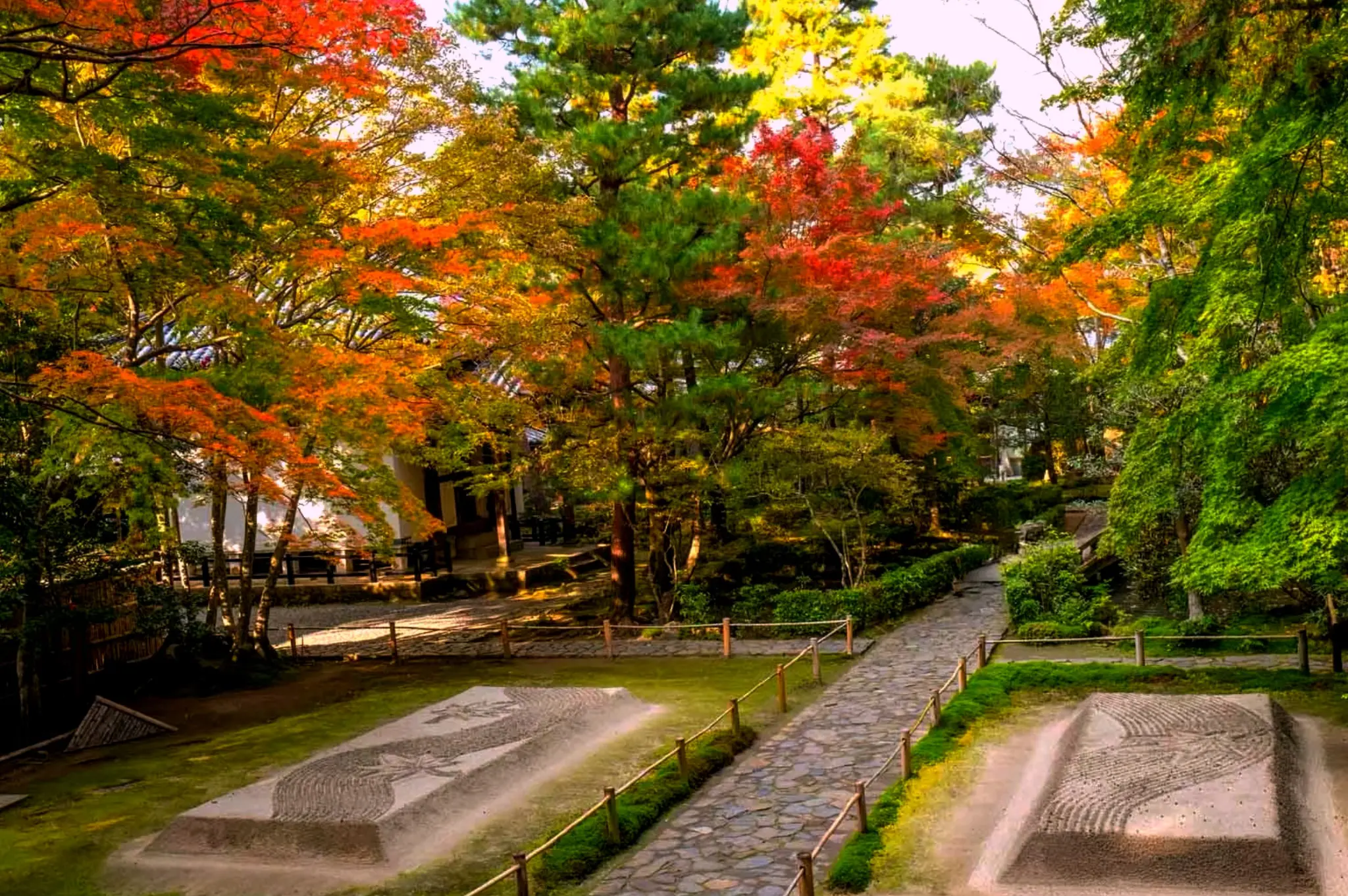 Philosopher's Path in Kyoto, Japan. Autumn.