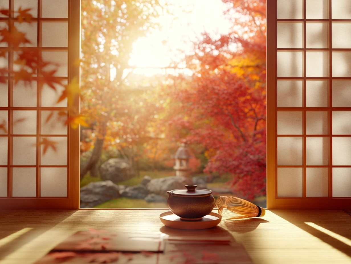 tea ceremony in Kyoto, Japan.