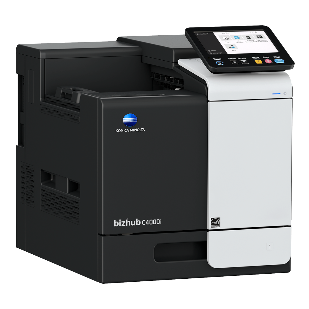 Konica Minolta bizhub C4000i Impresora Láser de alta calidad con 40 páginas por minuto de velocidad. Utiliza papeles desde 60 gramoas hasta 210 gramos de peso (a través del alimentador manual de hojas). Los suministros son de alta durabilidad así como los repuestos consumibles. Idela para ambientes corporativos, donde el color es una necesidad imperiosa. Distribuidos en Ecuador por Innovaciones Tecnológicas S.A. Llámenos al 02 2 234110 en la ciudad de Quito.