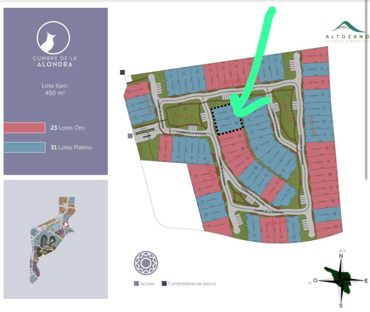 Terrenos en venta en Altozano
