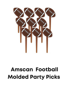 Amscan Football Molded Party Pickes