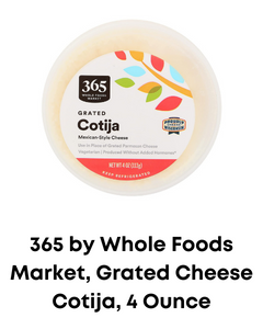 Whole Foods  Grated Cheese Cotija