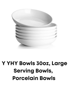 porcelain serving bowl