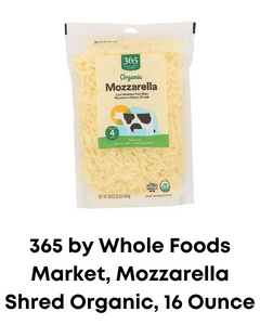 organic mozzarella shred