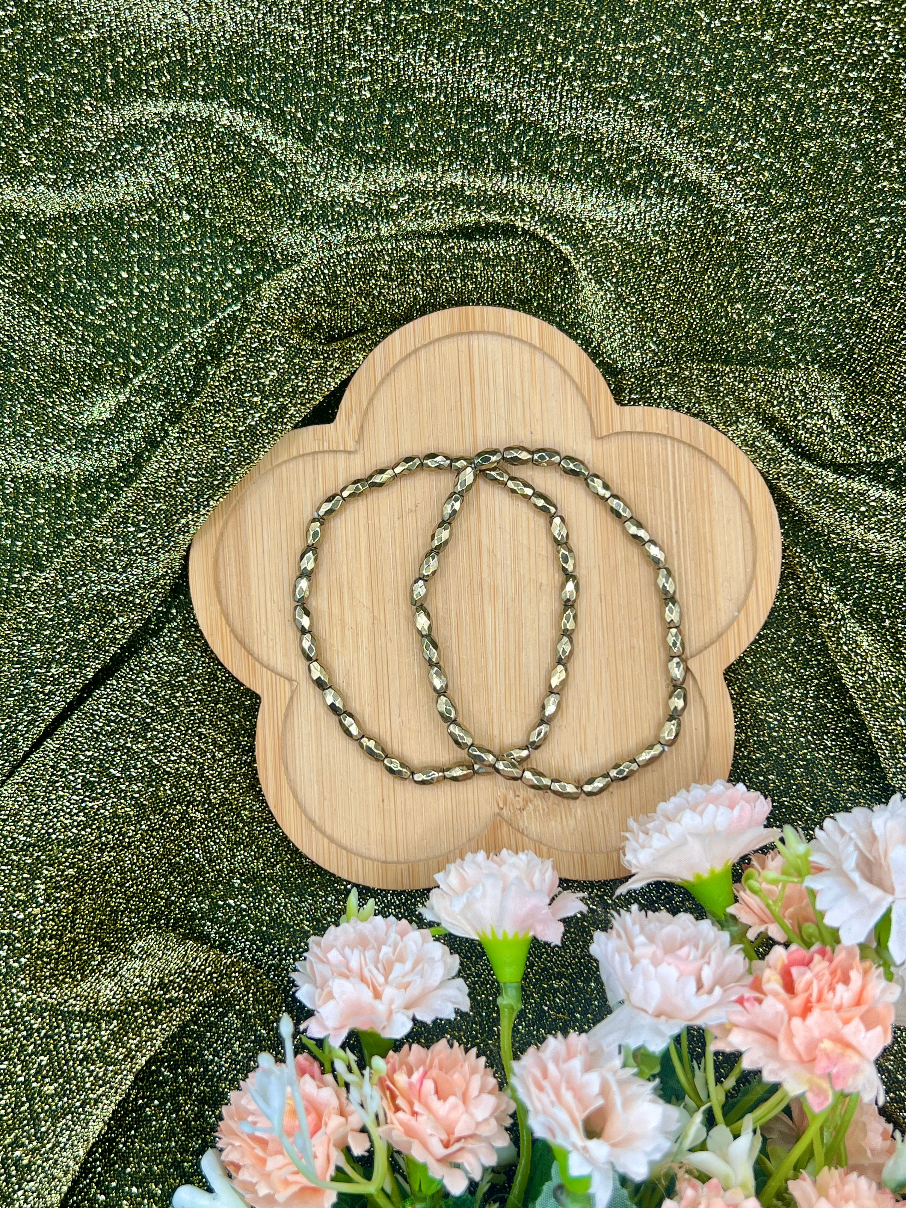 Pyrit Armband facettiert