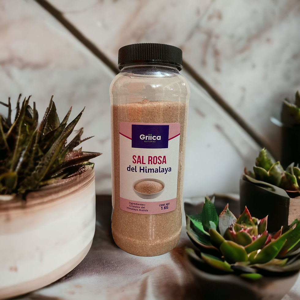 Miniatura: 1 Kg Sal Rosa del Himalaya natural molido fino
