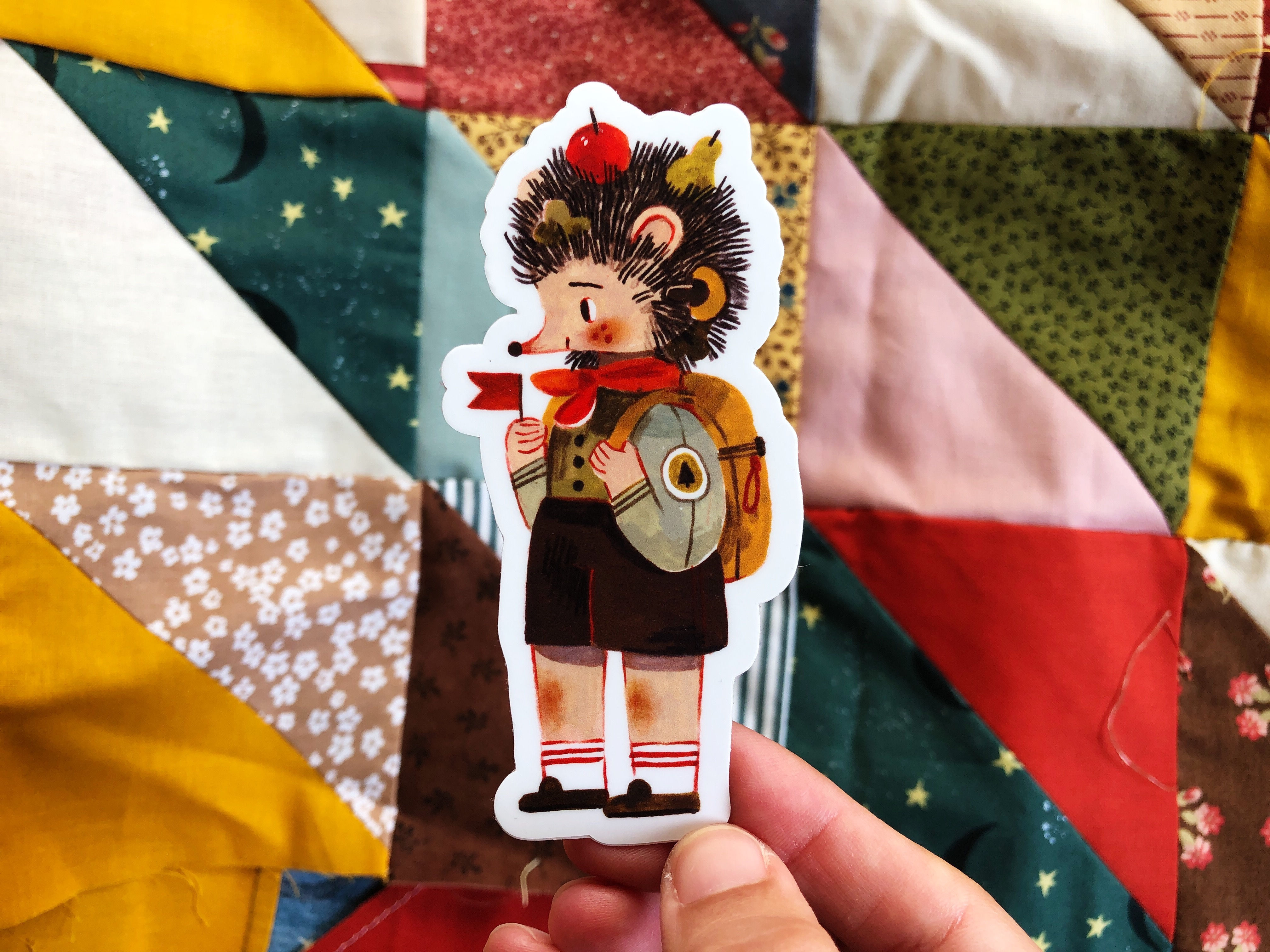 Scout Hedgehog - Vinyl Sticker