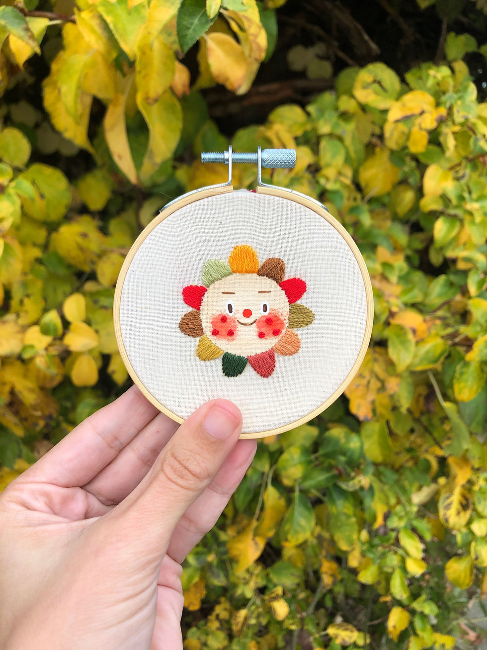 Thumbnail: Flower Fellow - Embroidery Hoop