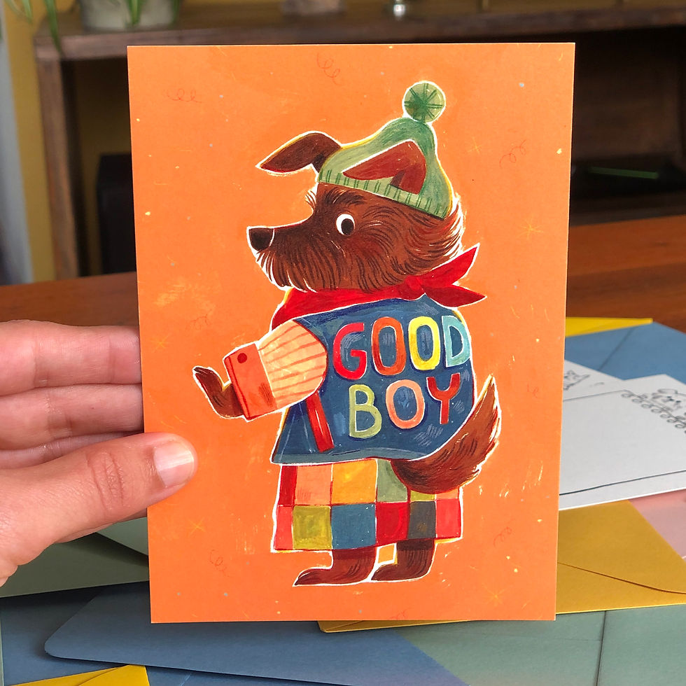 Thumbnail: Puppy Postcard Set of 3 x A6
