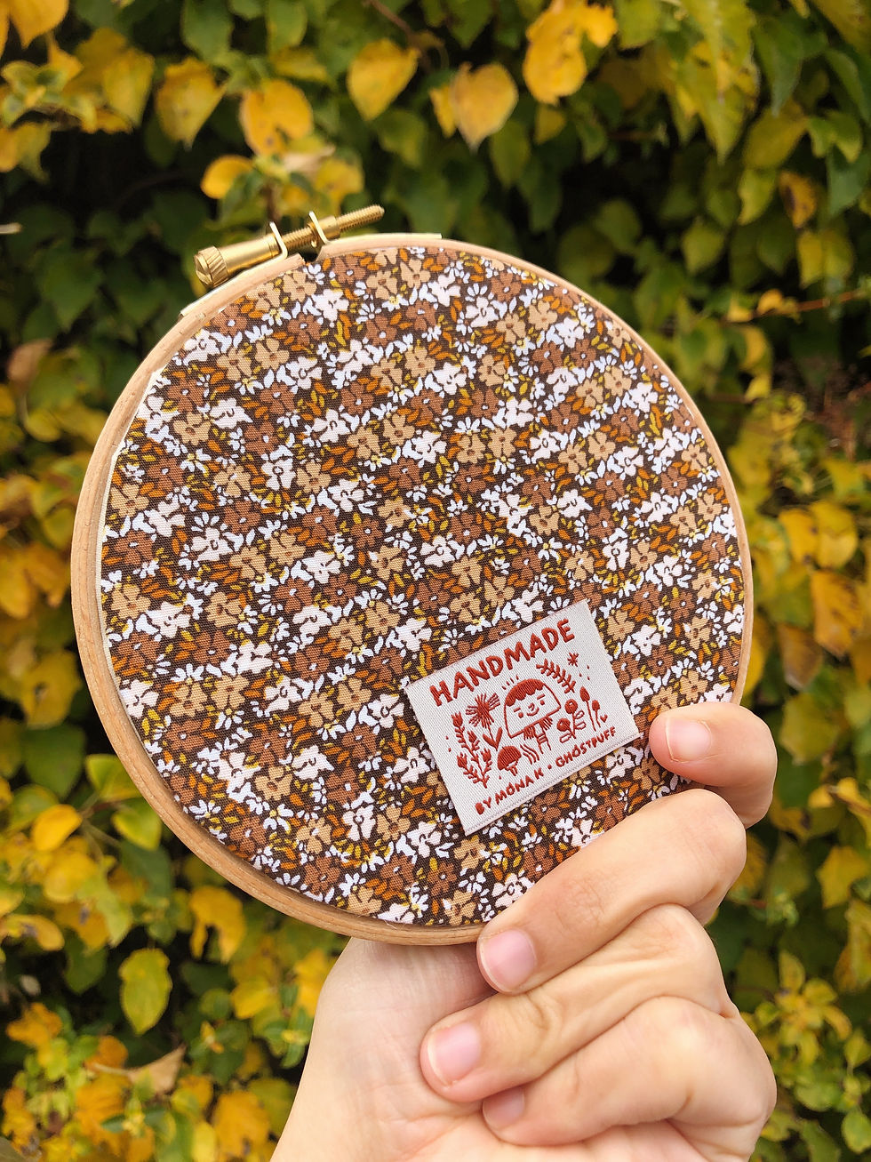 Thumbnail: Morel Mushroom - Embroidery Hoop