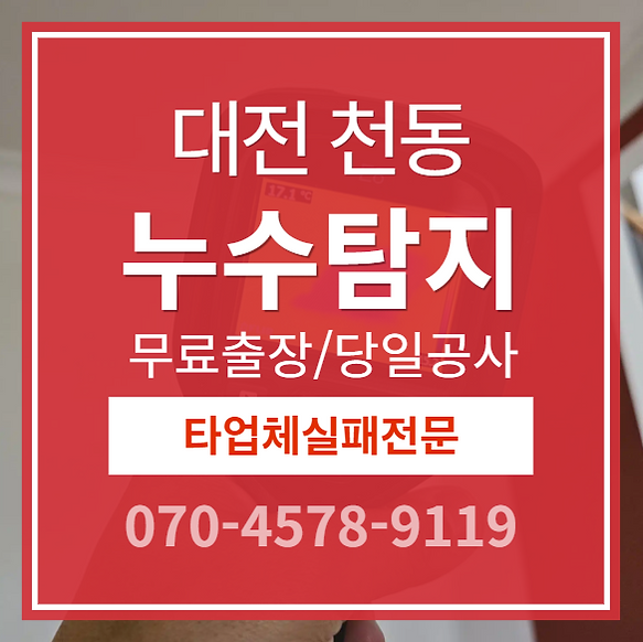 천동 아파트 누수 탐지