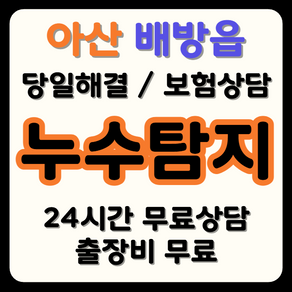 배방읍 누수 탐지부터 시공까지, 보험으로 비용 부담 해결