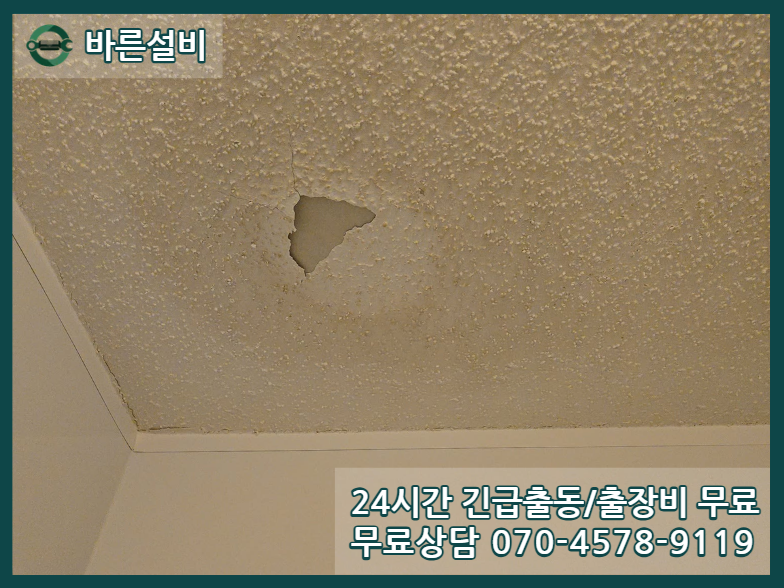 식사동 아파트 누수 천장피해