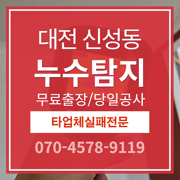 신성동 아파트 누수 탐지