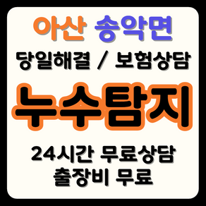 송악면 누수 탐지부터 시공까지, 보험으로 비용 부담 해결