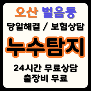 벌음동 누수 탐지부터 시공까지, 보험으로 비용 부담 해결