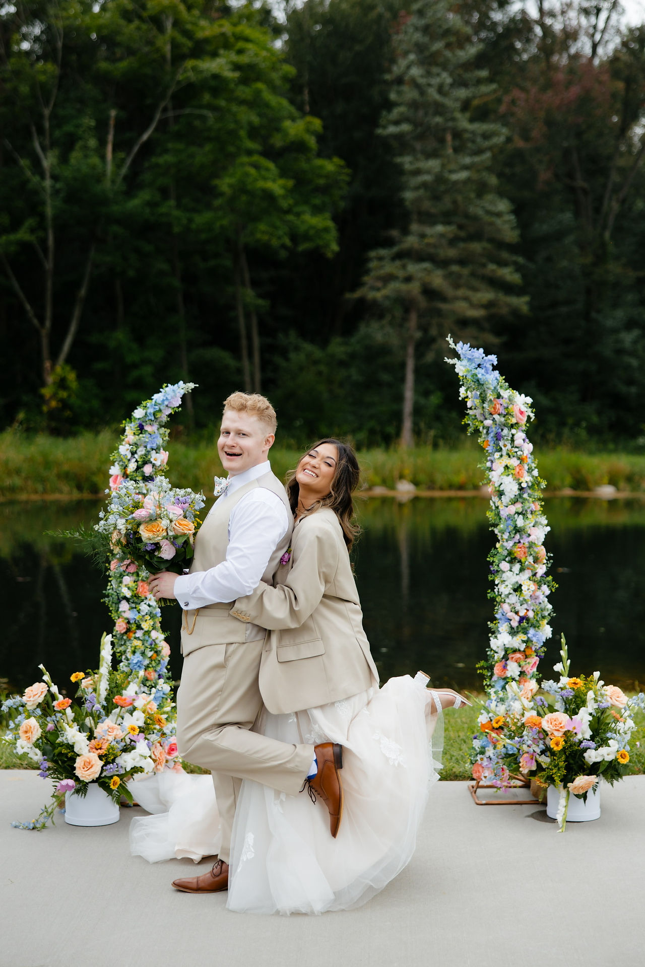 Monette photographyCelestial Farms wedding venue in Clio Michigan