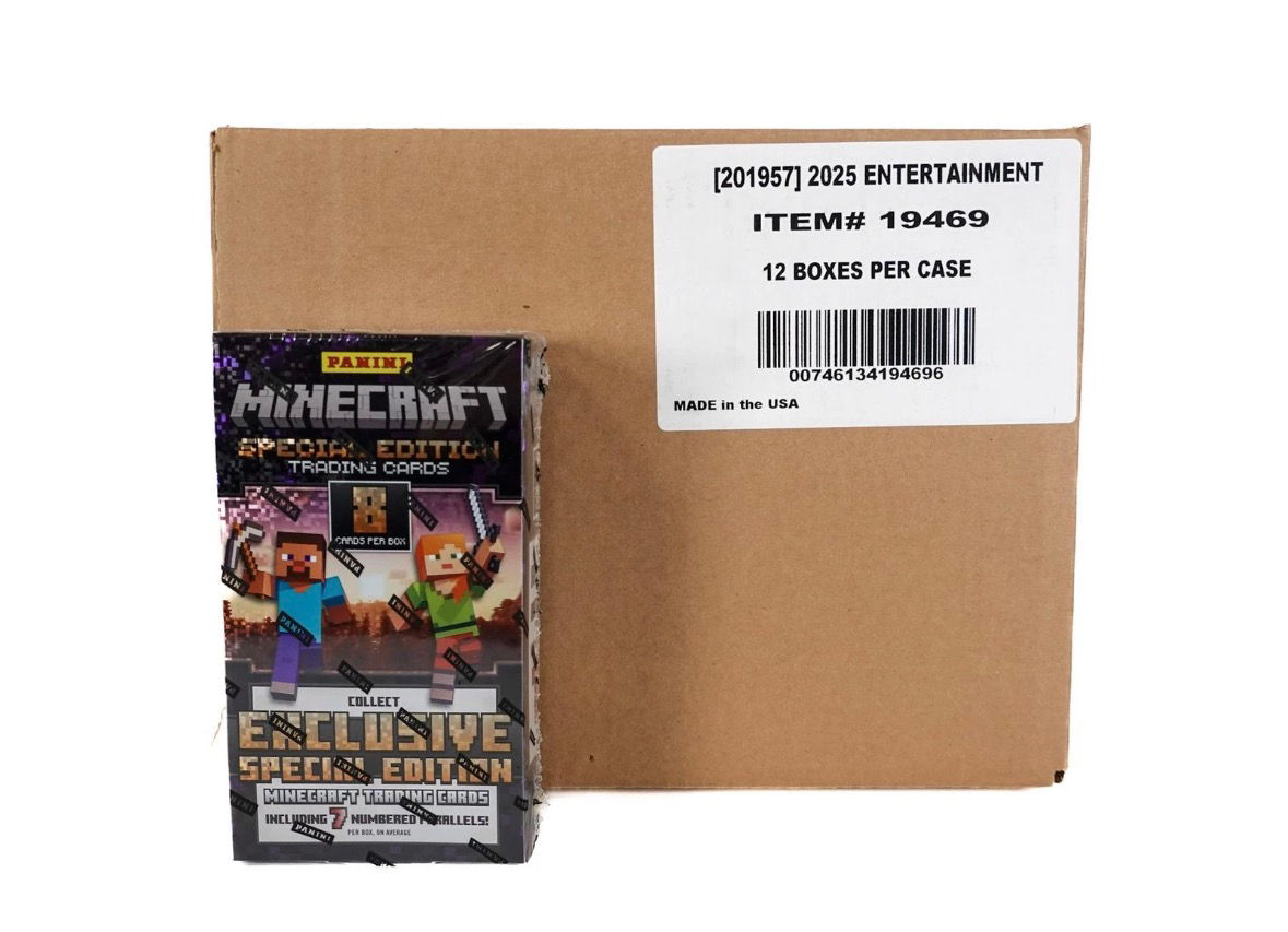 Panini 2025 Minecraft Special Edition Hobby 12-Box Case