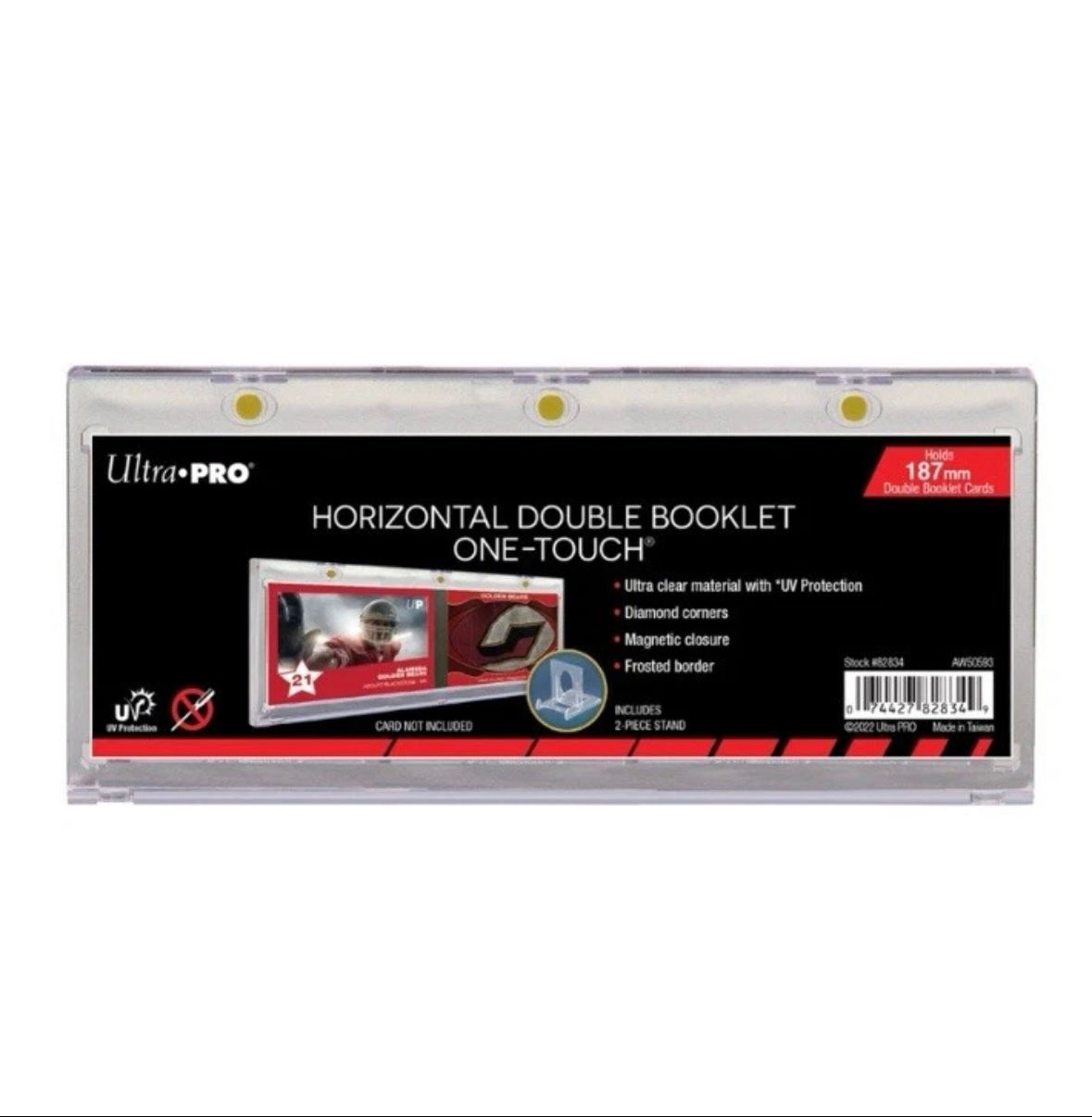 Ultra Pro 187mm Horizontal Double Booklet One Touch Magnetic Card Holder Storage