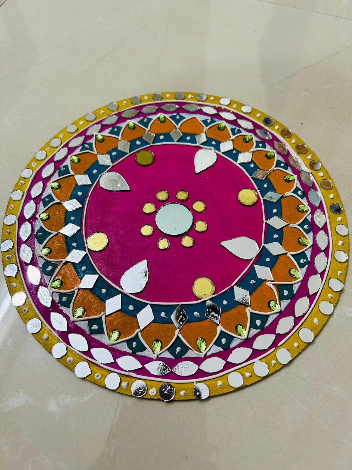 Pink Mandala wall hanging