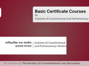Basic Certificate Courses by Institute of Constitutional and Parliamentary Studies