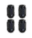 Thumbnail: Golf Cart Wheel Lug Nuts Gloss Black